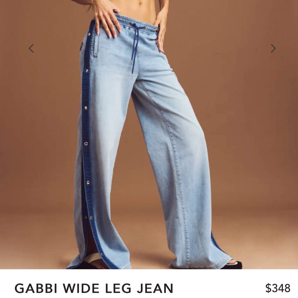 Ser.O.Ya Gabbi Wide Leg Light Blue Jeans